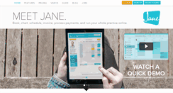 Desktop Screenshot of janeapp.com